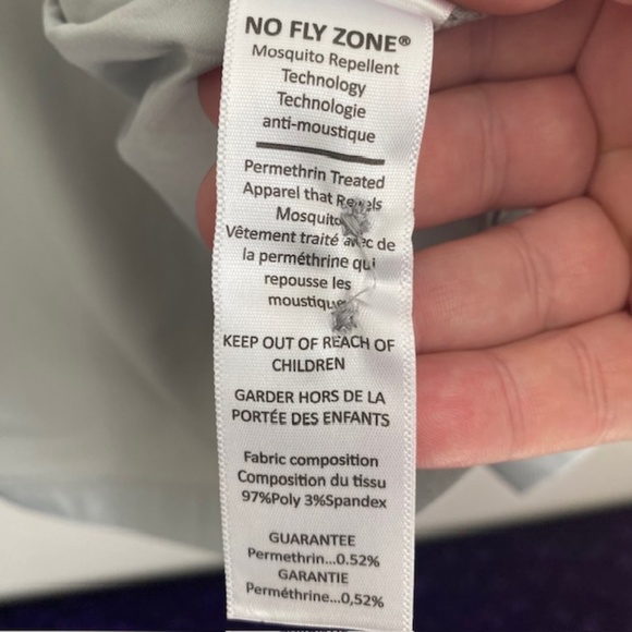 WIND RIVER No Fly Zone Mosquito Repellent Women's Grey Shirt Size XL - Picture 14 of 14